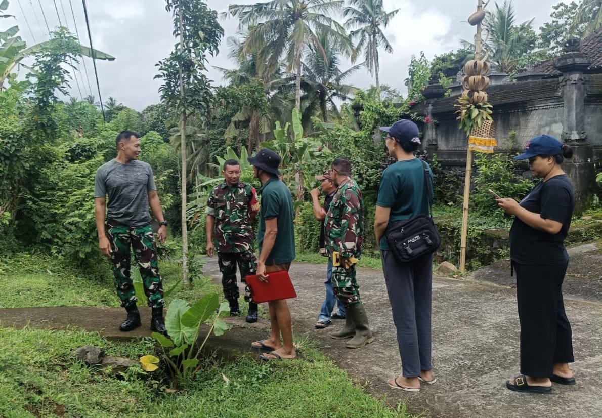 Dandim Tabanan Tinjau Lahan Pembangunan Koperasi Desa Merah Putih di Desa Mambang