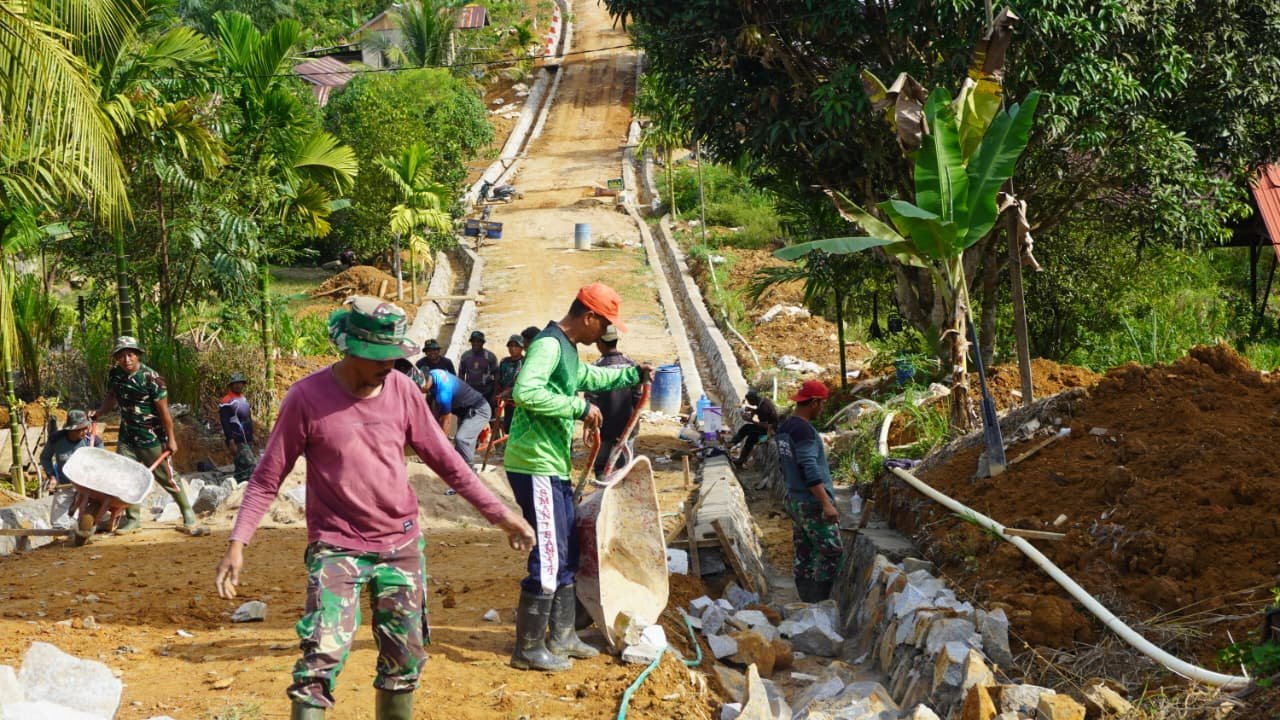 Sisa Waktu 11 Hari, Satgas TMMD ke-127 Kodim 1015/Sampit Genjot Pekerjaan