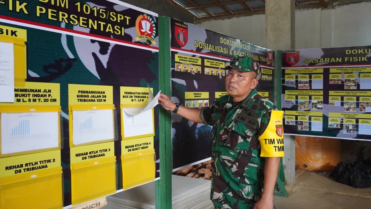 Tim Wasev Kodam XXII/Tambun Bungai Tinjau Progres TMMD ke-127 Kodim 1015/Sampit