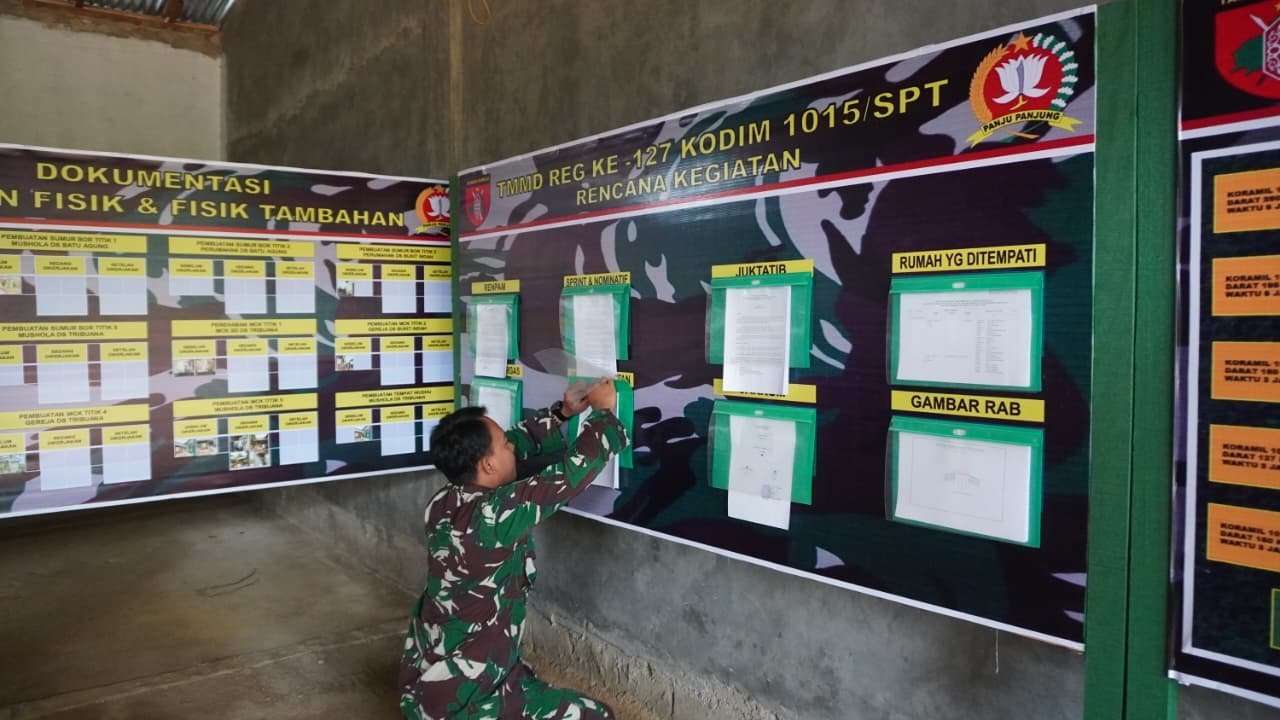 Evaluasi Berkala Jadi Kunci Profesionalisme Satgas TMMD 127 Kodim 1015/Sampit