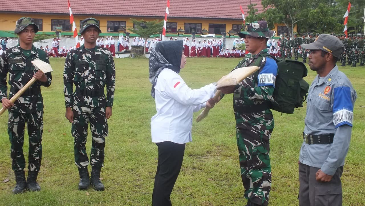 TMMD Ke-128 Kodim 1014/Pbn Dorong Pembangunan dan Pemberdayaan Masyarakat