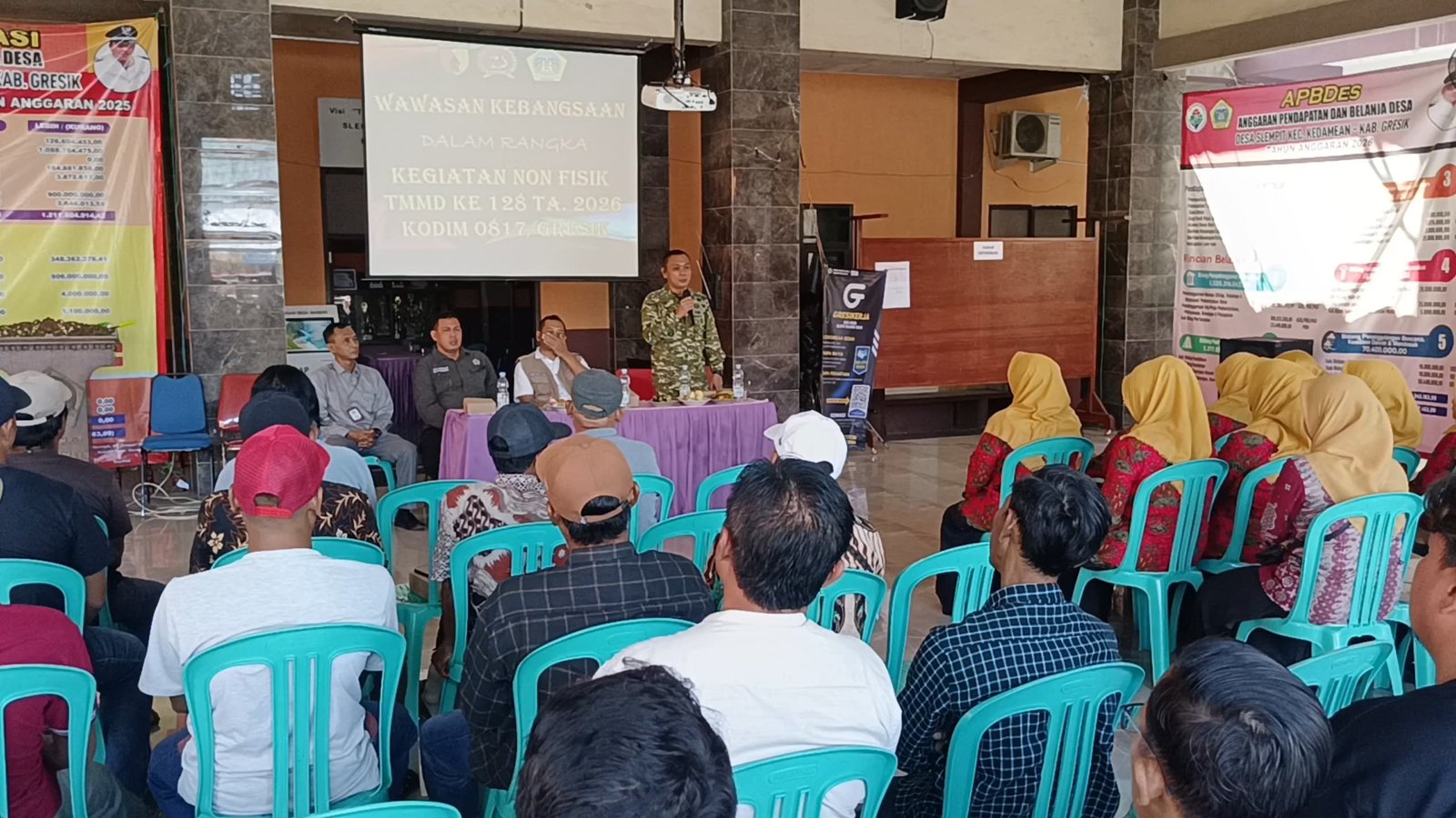 Penguatan Wawasan Kebangsaan Dalam TMMD 128 Di Desa Slempit
