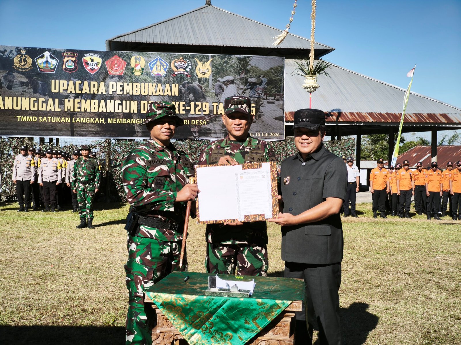 Bupati Bangli dan Dandim 1626/Bangli Tinjau Progres TMMD Ke-129 di Desa Sekardadi