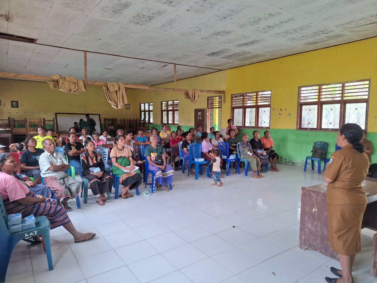 Sasaran Non Fisik, Satgas TMMD 129 Kodim Belu Gandeng BPBD Malaka Gelar Penyuluhan Mitigasi Bencana Alam