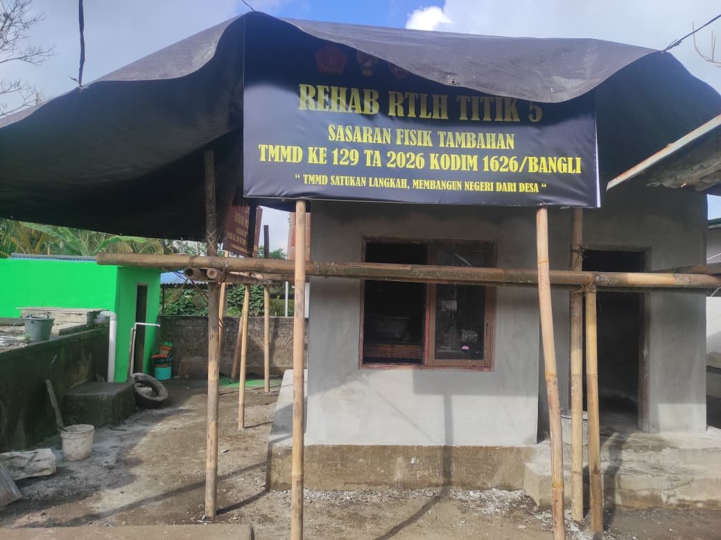Dedikasi Satgas TMMD Ke-129 di Kintamani Meski Dihalang Cuaca Dingin