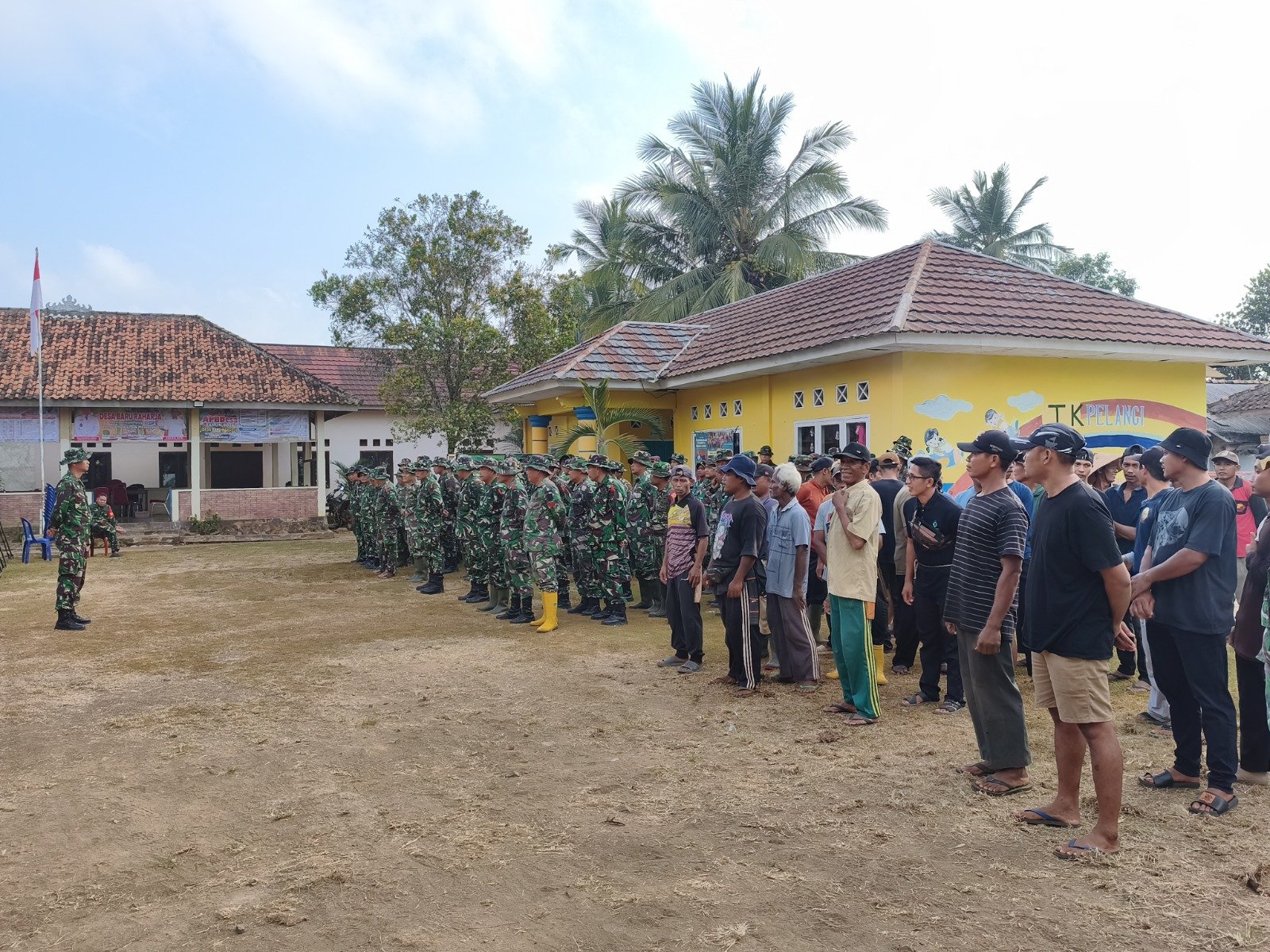 DanSSK Kapten Inf M. Latif Laksanakan Apel Koordinasi TMMD ke-129 di Lampung Utara
