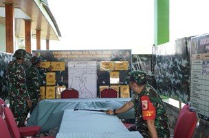 Monitoring Perkembangan Program TMMD 129 Bojonegoro oleh Dansatgas