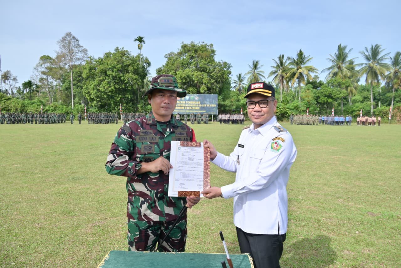 TMMD ke-129 Kodim 0102/Pidie Memulai Pembangunan Desa dan Sinergi TNI-Rakyat