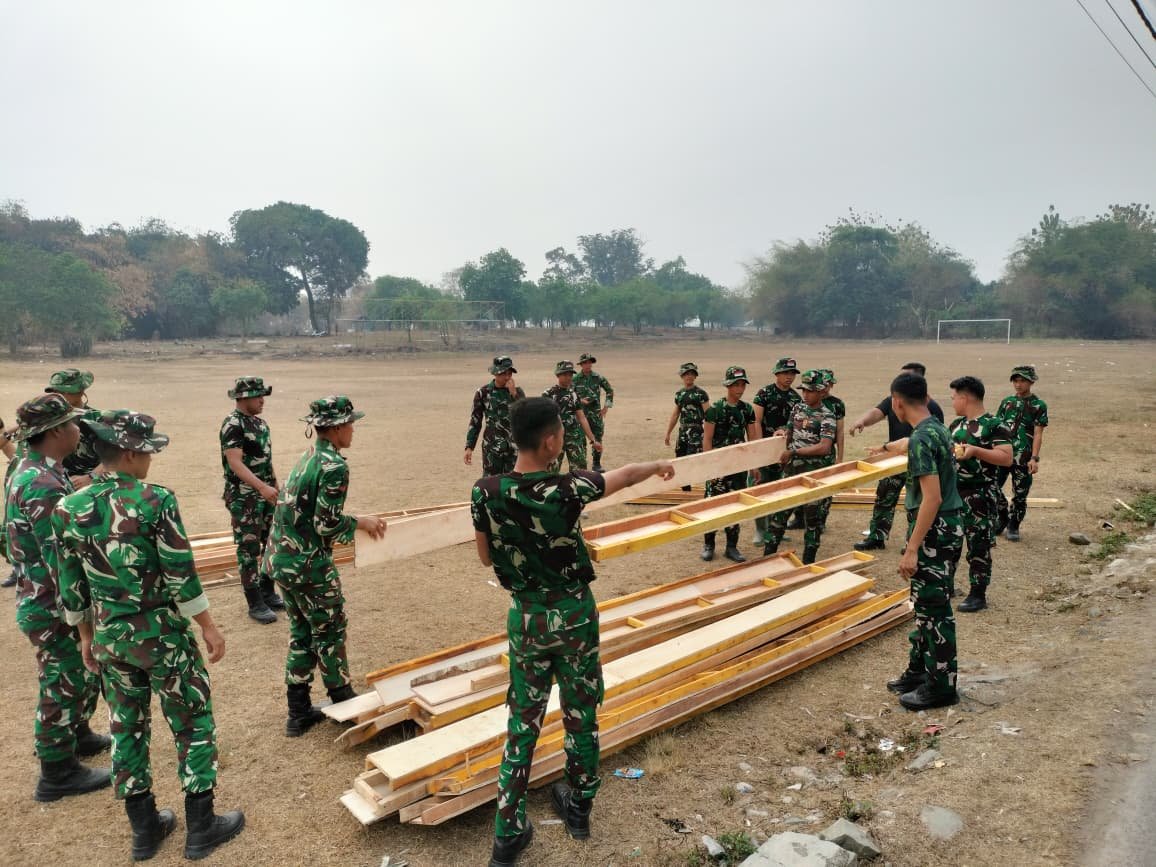 Satgas TMMD ke-130 Dorong Progres Infrastruktur Melalui Mobilisasi Material Di Sumur Bandung